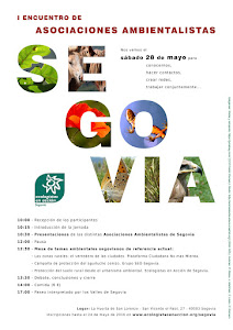 28 мая состоится первая встреча экологических ассоциаций в сфере действий в Сеговии, столице и провинции