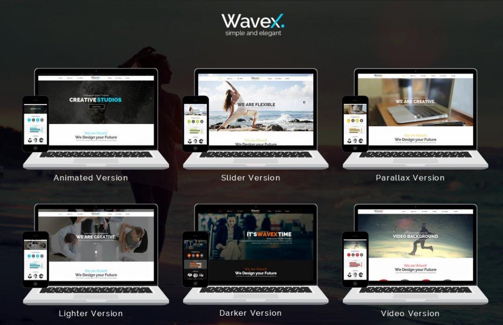 Wavex   Відэа фону WordPress тэмы